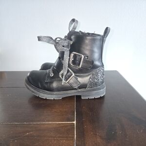 Mix No. 6 Black Glitter Kids Boots